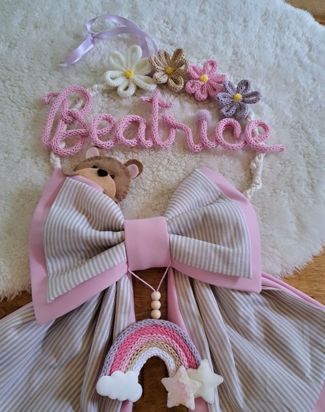 Fiocco nascita personalizzato