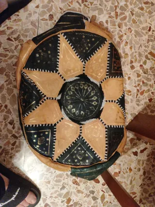 Pouf marocchino in pelle