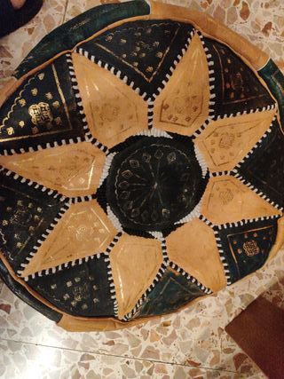 Pouf marocchino in pelle