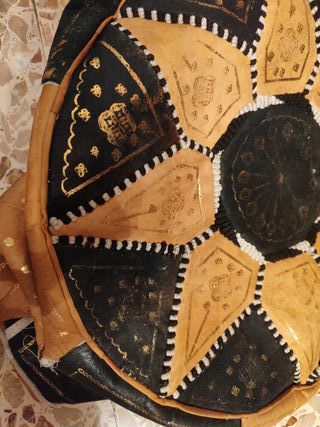 Pouf marocchino in pelle