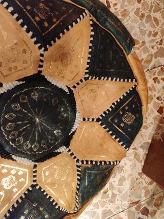 Pouf marocchino in pelle
