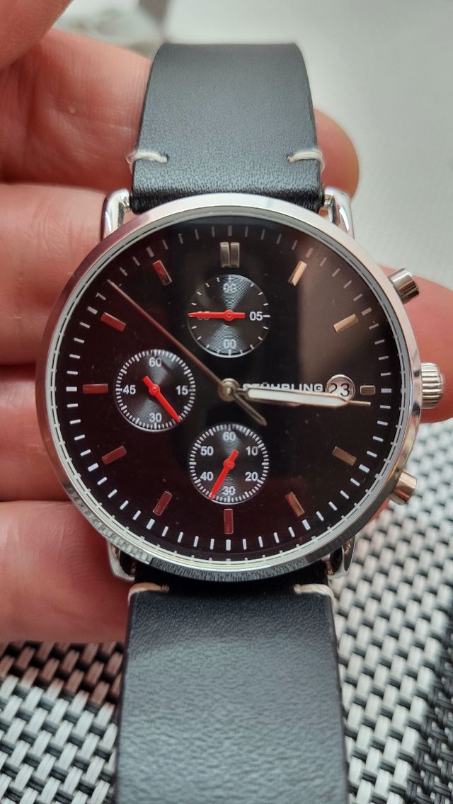 Reloj Stuhrling Cronógrafo Negro