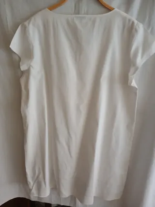 Camisón de algodón bordado