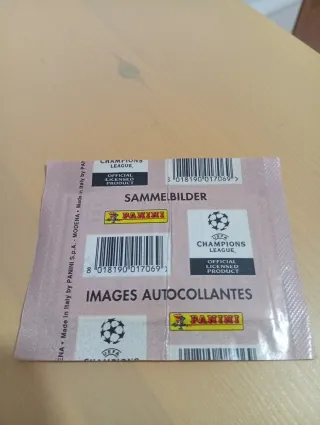  Champions League 2000/2001 sobre sin abrir Panini