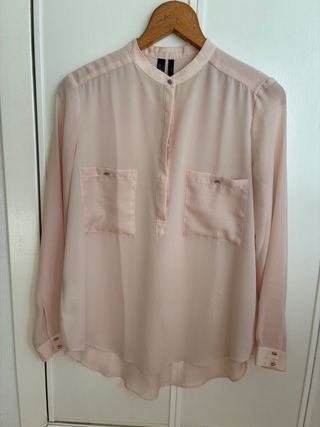 Blusa gasa rosa talla L