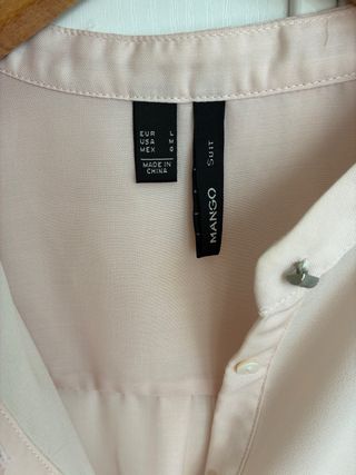 Blusa gasa rosa talla L
