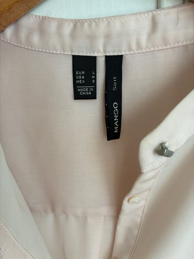 Blusa gasa rosa talla L