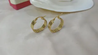 Pendientes Aro Chapado Oro 18k