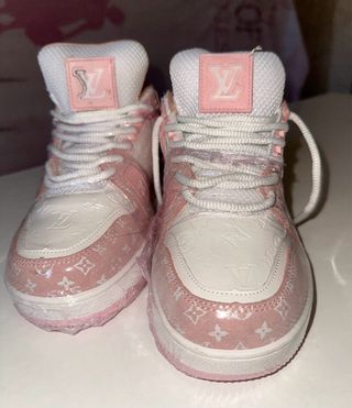 Zapatillas Niña Rosa y Blanca Nuevas.38-38,5
