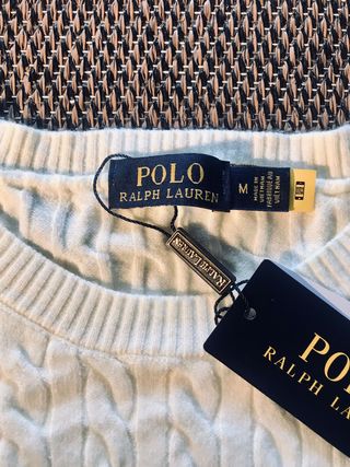 Jersey Polo Ralph Lauren Blanco Talla M