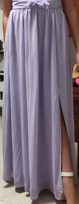 Vestido de fiesta color lila talla 15 años