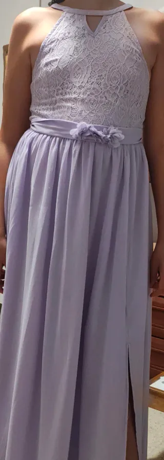 Vestido de fiesta color lila talla 15 años
