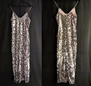 Vestido Zara Lentejuelas Midi Talla XS
