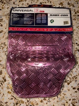 Alfombrillas Coche Universal Rosa Metálico