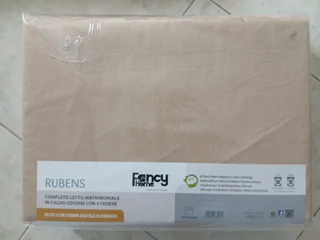 Completo Lenzuola Matrimoniali Fancy Home Rubens
