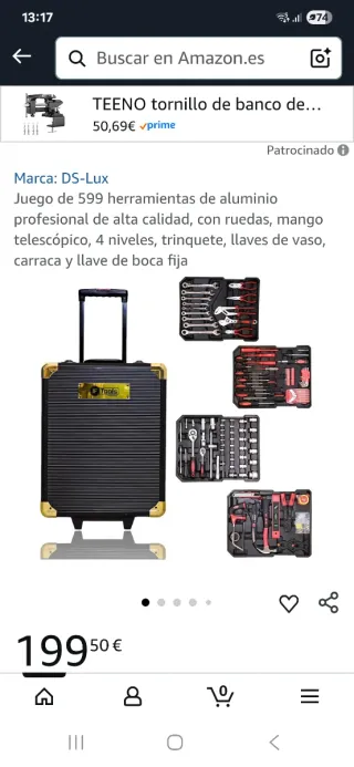 Maleta de herramientas DS-Lux 599 piezas