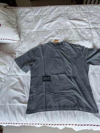 Camiseta Zara gris Enjoy the Process