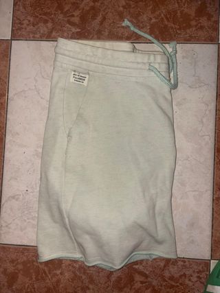 Pull&Bear Pantalón Corto Chandal Verde Menta S