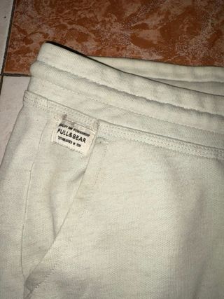 Pull&Bear Pantalón Corto Chandal Verde Menta S
