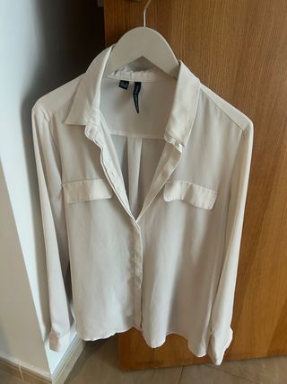 Camisa Mango Blanca Talla S