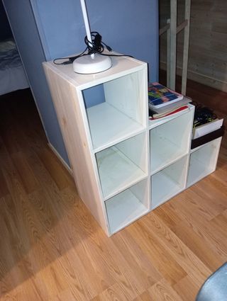 Libreria in legno di pino massiccio