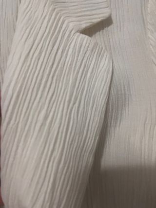 Traje Zara Blanco Pantalón y Chaqueta