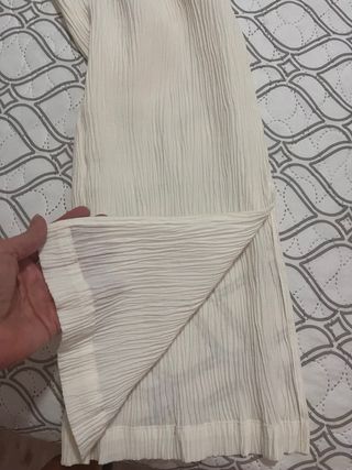 Traje Zara Blanco Pantalón y Chaqueta