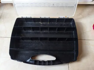 Caja organizadora de plástico transparente