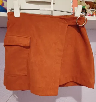 Falda pantalón Bershka naranja Talla M