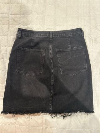 Falda corta negra &DENIM.