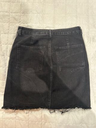 Falda corta negra &DENIM.