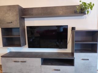 Mobile soggiorno grigio cemento