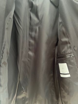 Gabardina Mango Negra Talla XL