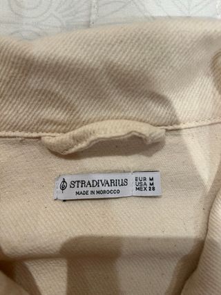 Chaqueta crema mujer