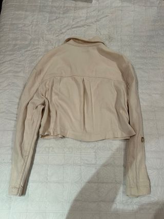 Chaqueta crema mujer
