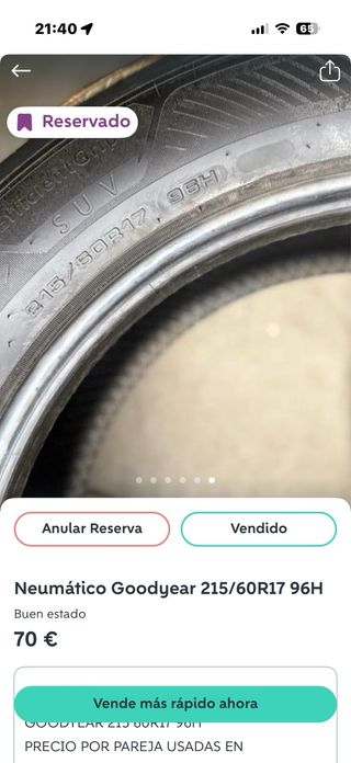 Neumático Goodyear 215/60R17 96H
