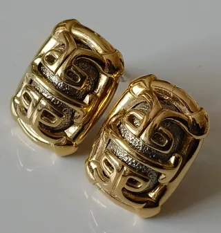 Pendientes Clip Guy Laroche Monograma Volumétrico