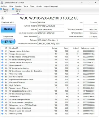 2 Discos HDD 2.5 1TB casi nuevos