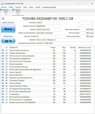 2 Discos HDD 2.5 1TB casi nuevos