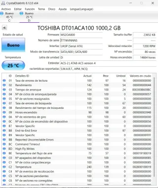 2 Discos HDD 2.5 1TB casi nuevos