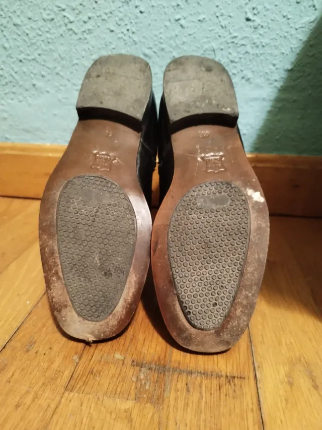 Botas de cuero Swagger negras