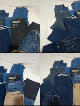 Lote 9 pantalones largos 10-11 años