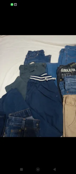 Lote 9 pantalones largos 10-11 años