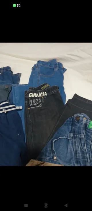 Lote 9 pantalones largos 10-11 años