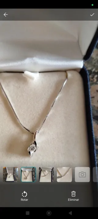 Colgante 14k con piedra