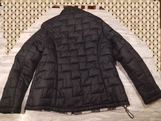 Abrigo reversible mujer negro