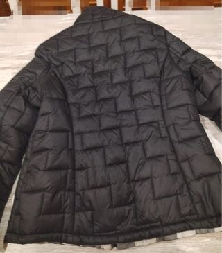 Abrigo reversible mujer negro