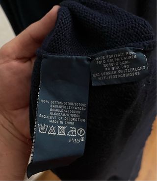 Polo Ralph Lauren 1/4 Zip Jersey Azul