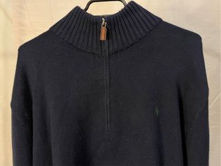 Polo Ralph Lauren 1/4 Zip Jersey Azul