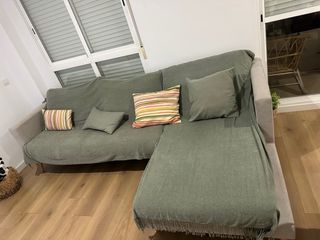 Sofá Chaise Longue Banak Beige/Gris